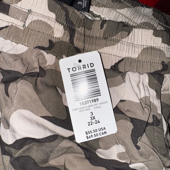 Torrid Camouflage Joggers - Olive and Beige - Picture 2 of 5